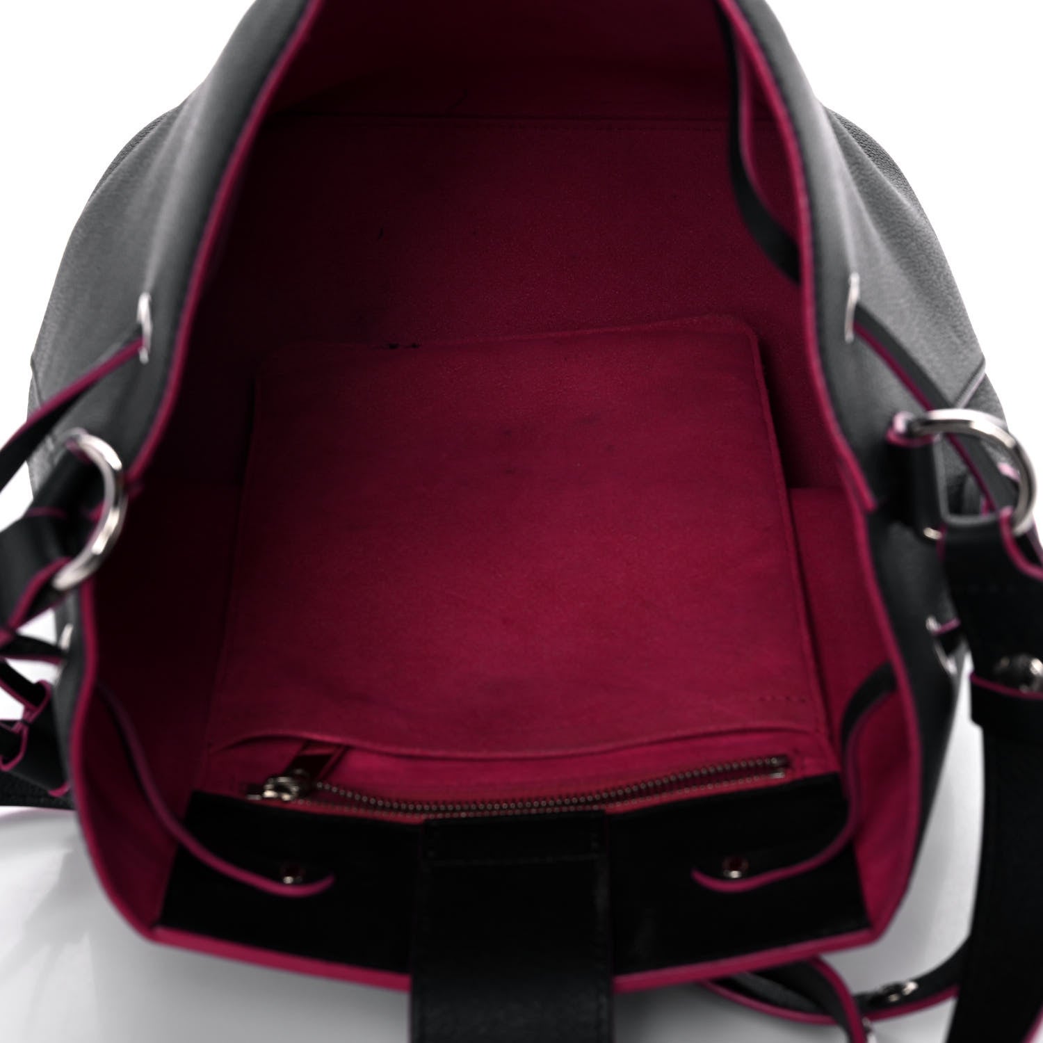 Louis Vuitton Calfskin Lockme Bucket Black 5 of 15