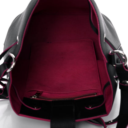 Louis Vuitton Calfskin Lockme Bucket Black 5 of 15