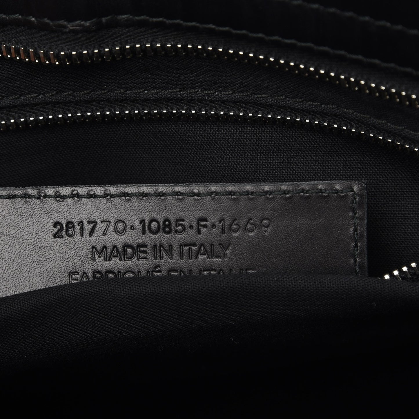 Smooth Calfskin Metallic Patent Giant 12 Silver Hardware City Black Gris