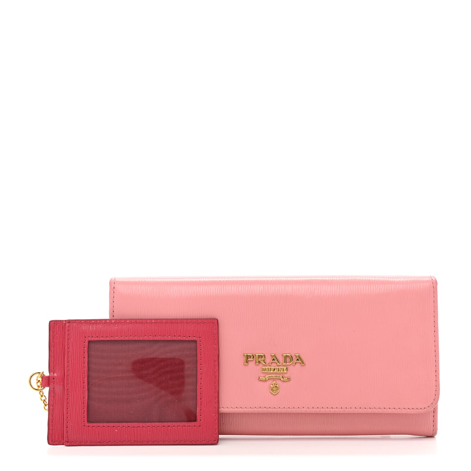 Prada Saffiano Continental Flap Wallet Geranio 1 of 9