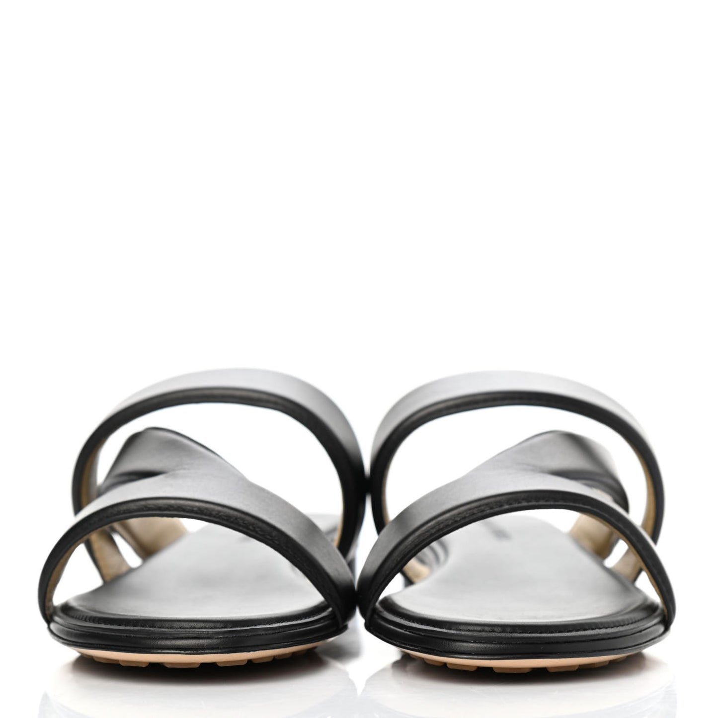 Nappa The Band Flat Sandals 39 Black