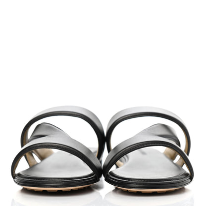 Bottega Veneta Nappa The Band Flat Sandals 39 Black 2 of 4
