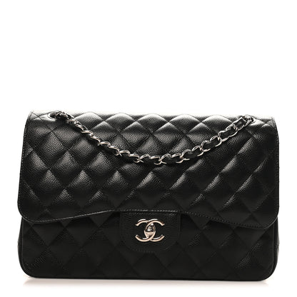 Chanel Caviar Quilted Jumbo Double Flap Black 1 of 10