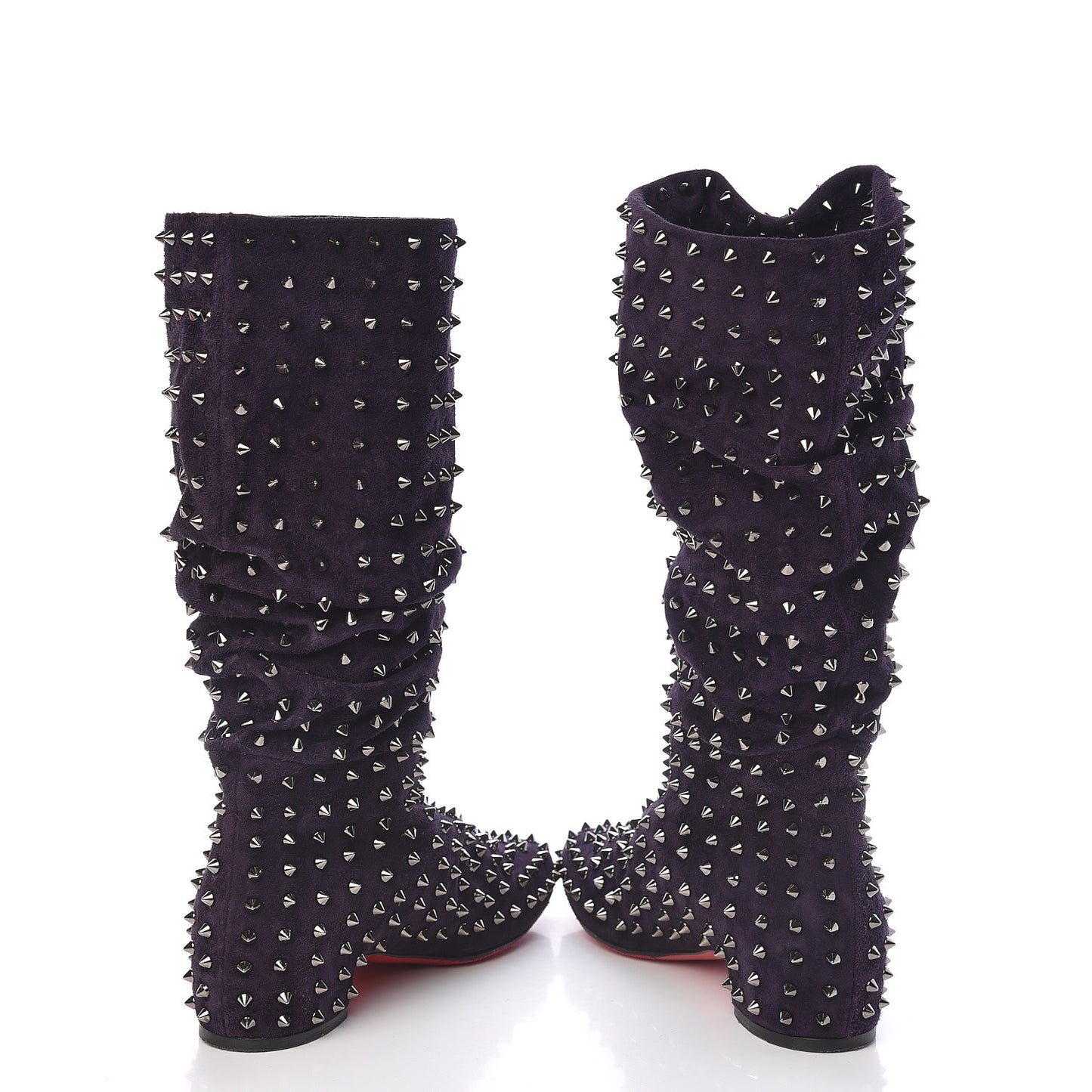 Veau Velours London Bridge Boots 40.5 Eclipse Gun Metal