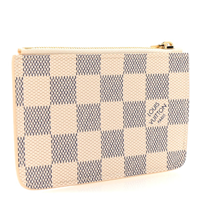 Louis Vuitton Damier Azur Zipped Romy Card Holder Rose Ballerine 3 of 6