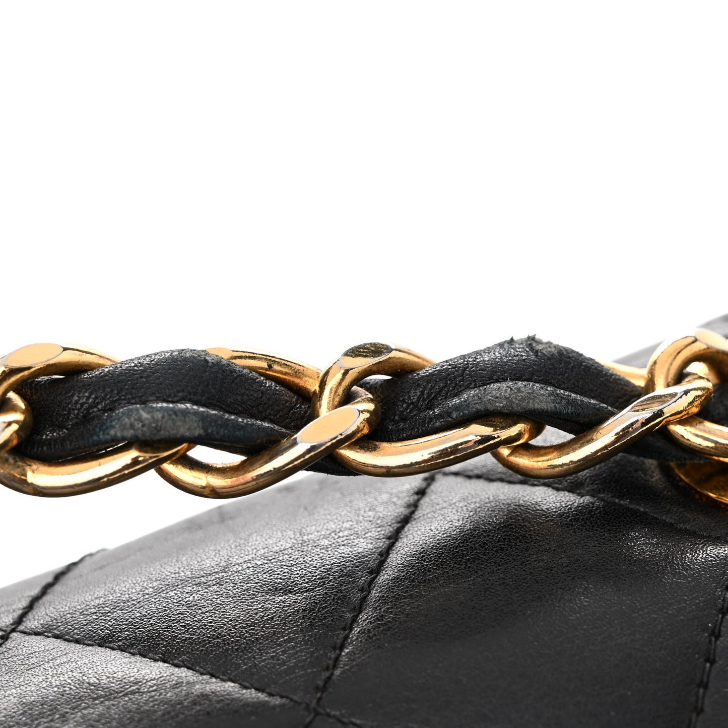 Lambskin Quilted XL Jumbo Single Flap Black