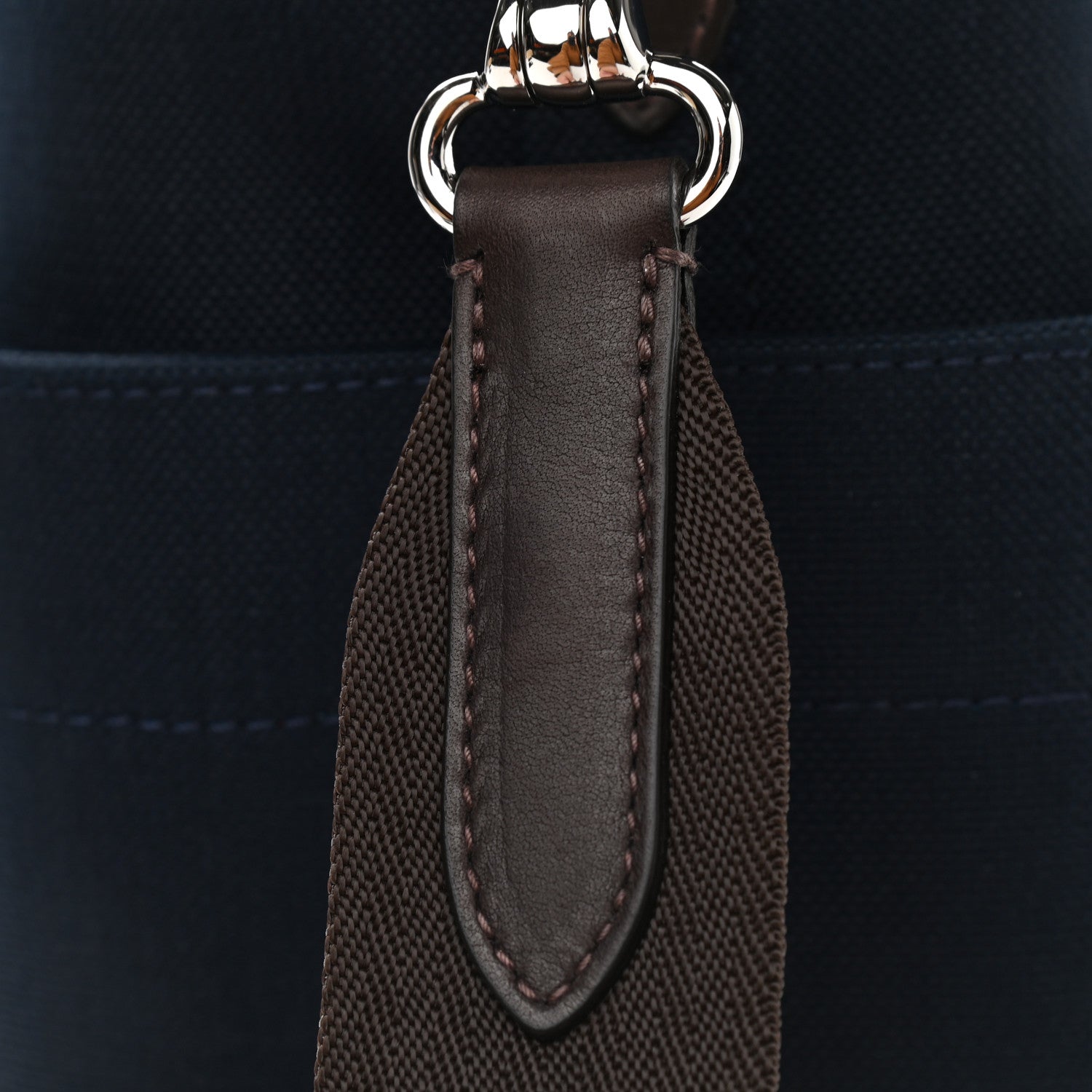 Hermes Toile Sac De Pansage Groom Bleu Navy Feu 13 of 14