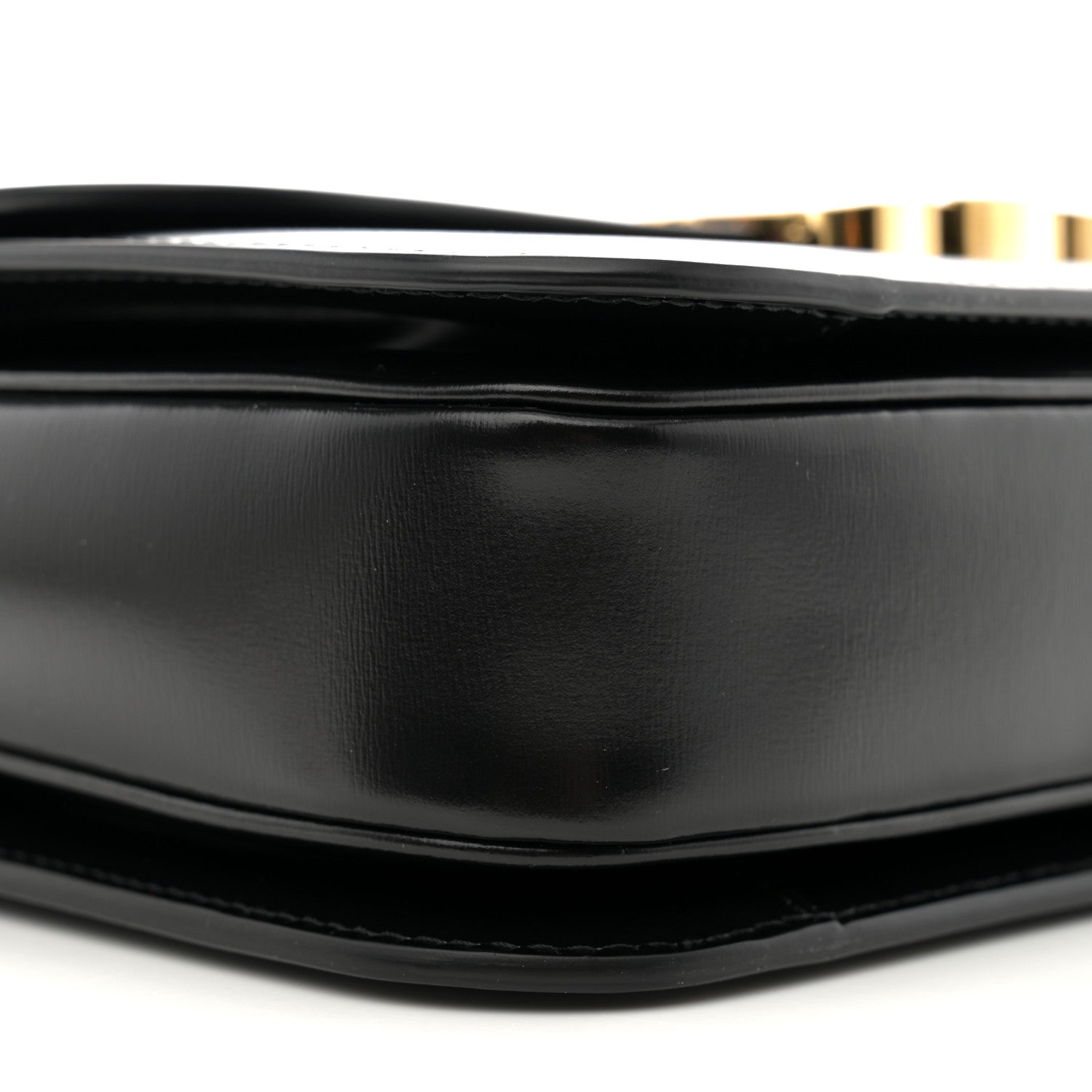 Celine Shiny Calfskin Medium Triomphe Black 9 of 11