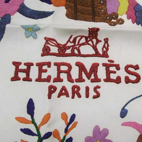 Hermes Silk Din Tini Ya Zue Scarf 4 of 6