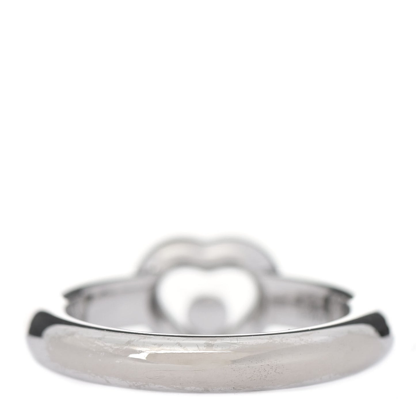 18K White Gold Diamond Happy Heart Ring 50 5.25