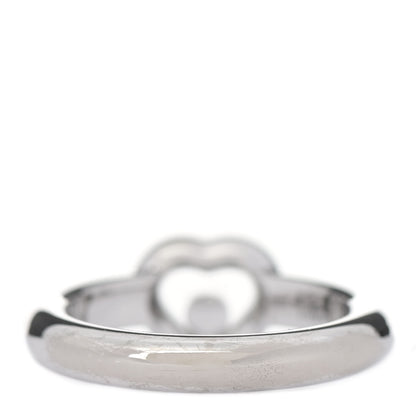 Chopard 18K White Gold Diamond Happy Heart Ring 50 5.25 3 of 7