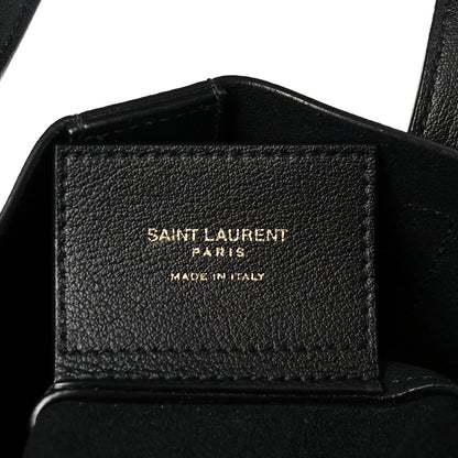 Saint Laurent Calfskin Toy Shopping Tote Black 8 of 10