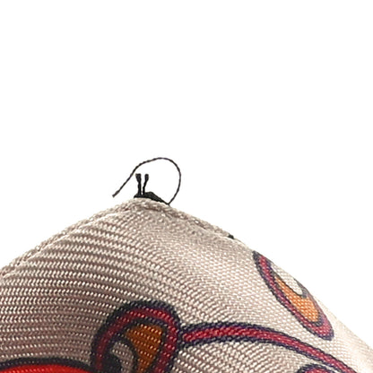 Hermes Silk La Danse Des Amazones Twilly Beige Corail Brun 3 of 4