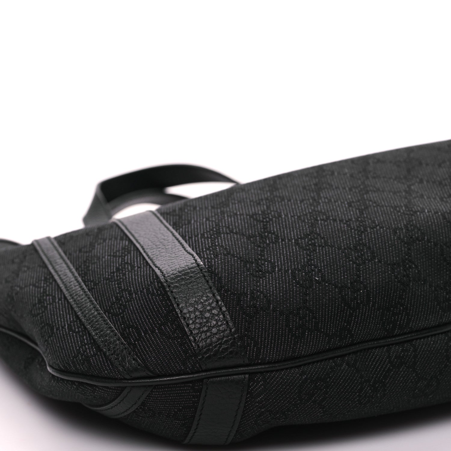 Gucci Monogram Medium Abbey Convertible Tote Black 9 of 10