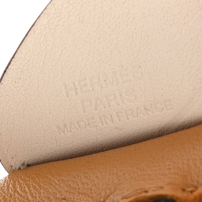 Hermes Milo Lambskin Grigri Rodeo Pegase Horse Bag Charm PM Sesame Black Nata 3 of 4