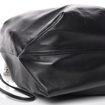 Saint Laurent Lambskin Teddy Drawstring Bag Black 6 of 10