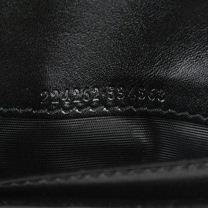 Gucci Imprime Monogram GG Pierce Chain Clutch Wallet Black 6 of 10