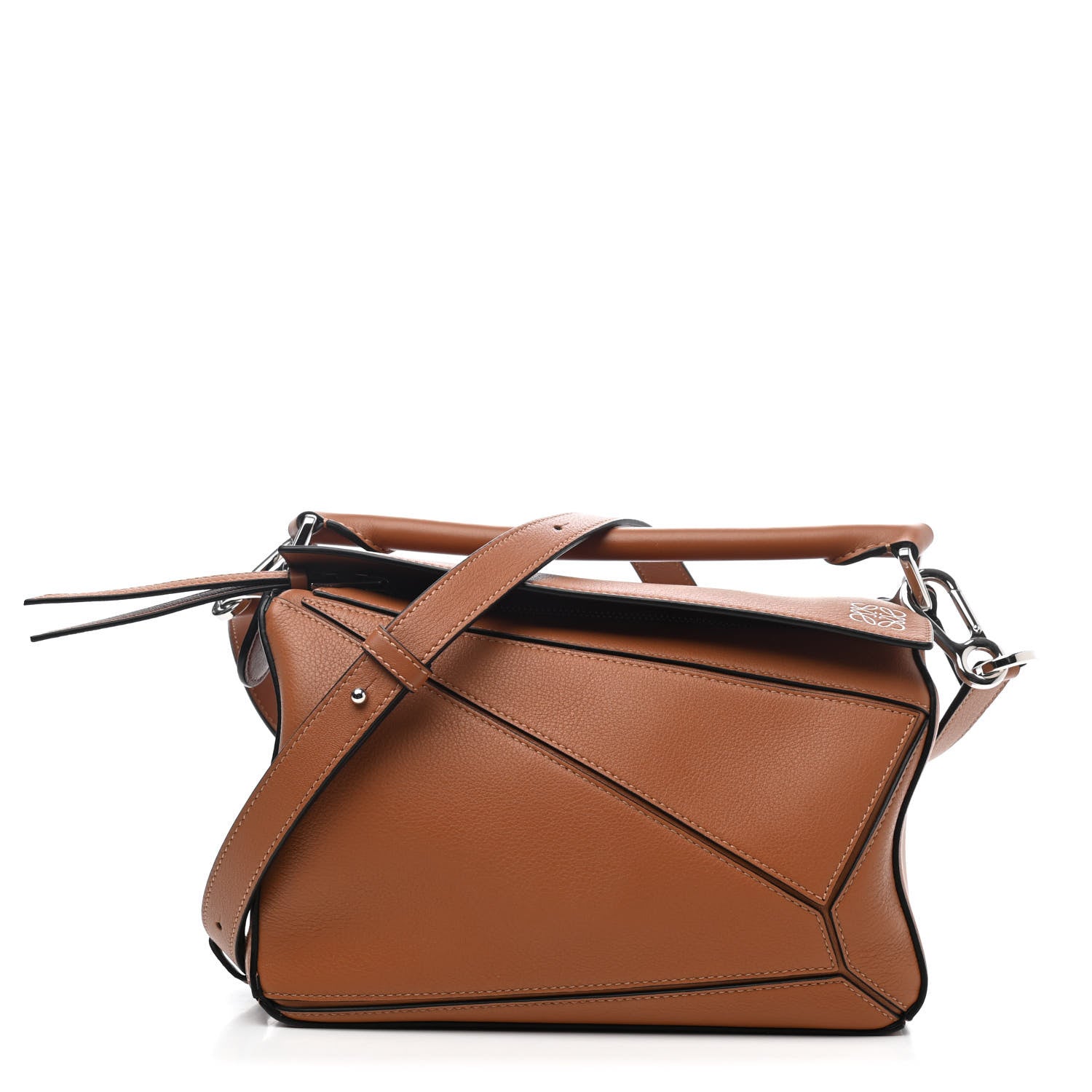 Loewe Calfskin Small Puzzle Bag Tan 1 of 4