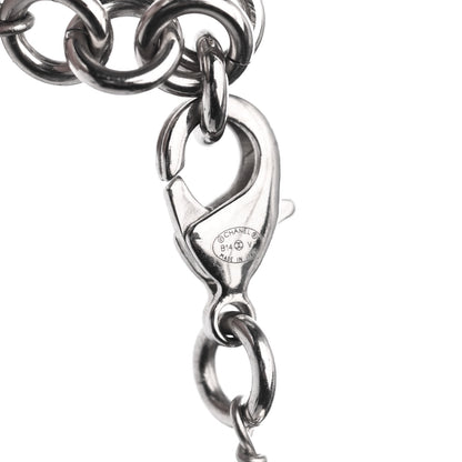 Chanel Crystal Pearl CC Long Necklace Silver 4 of 4