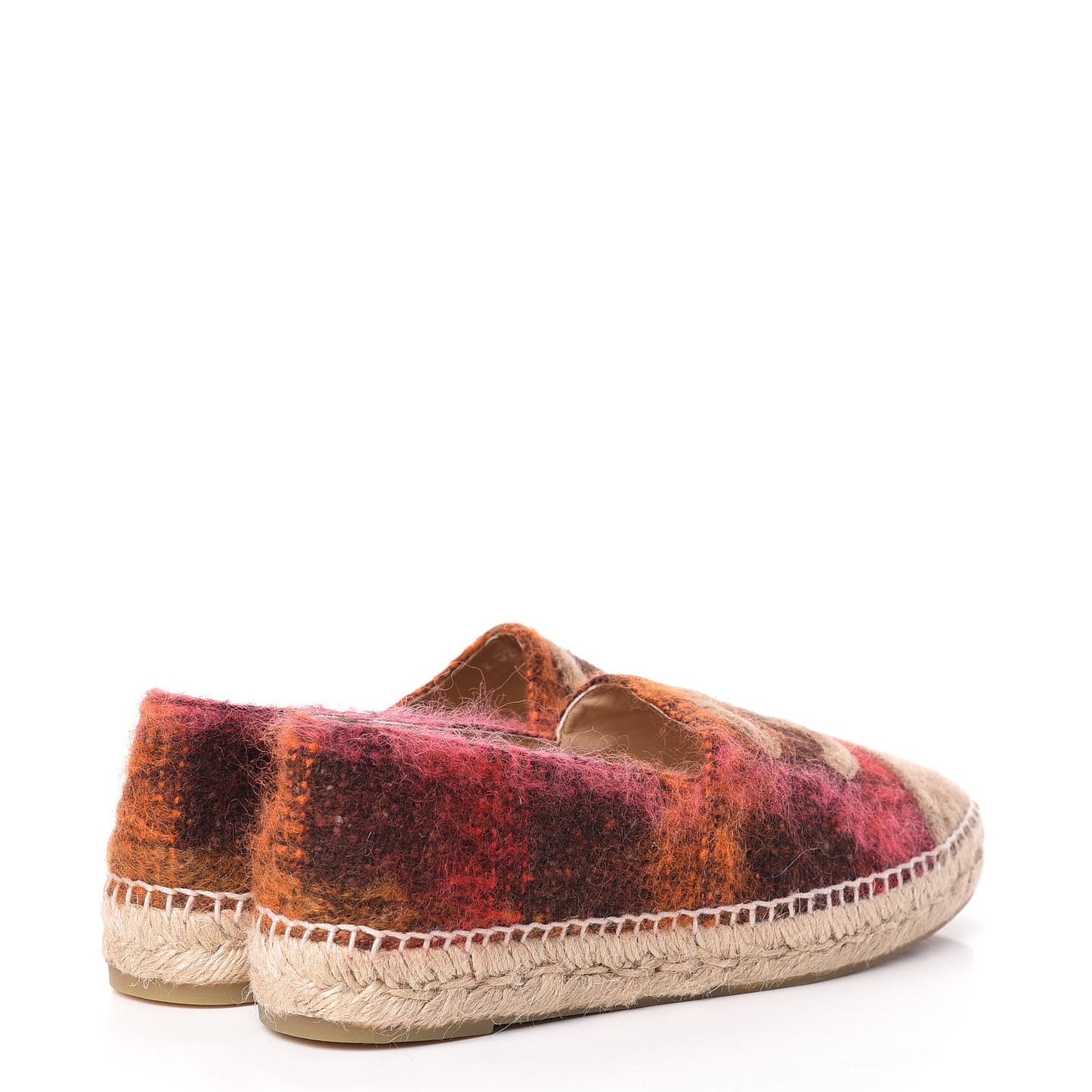 Tweed CC Espadrilles 41 Brown Pink