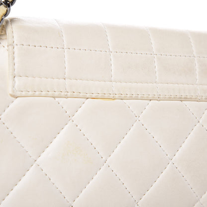 Chanel Lambskin Square Quilted Single Flap White 9 of 14