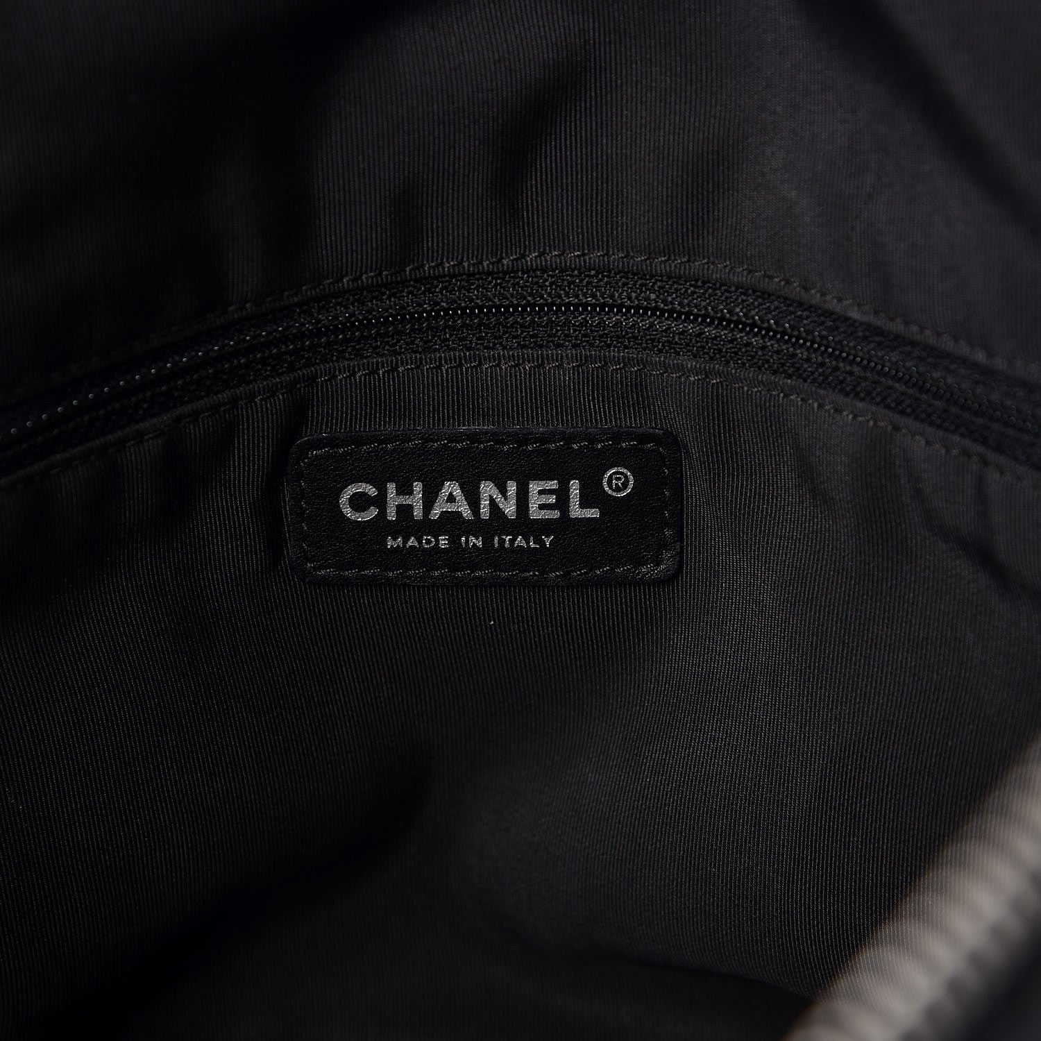 Chanel Calfskin CC Chevron All Day Long Tote Black 7 of 13
