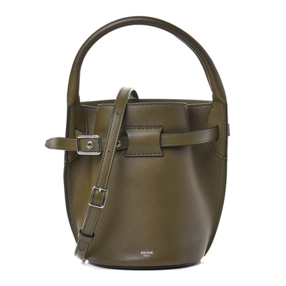 Celine Smooth Calfskin Nano Big Bag Bucket Army Green 1 of 4