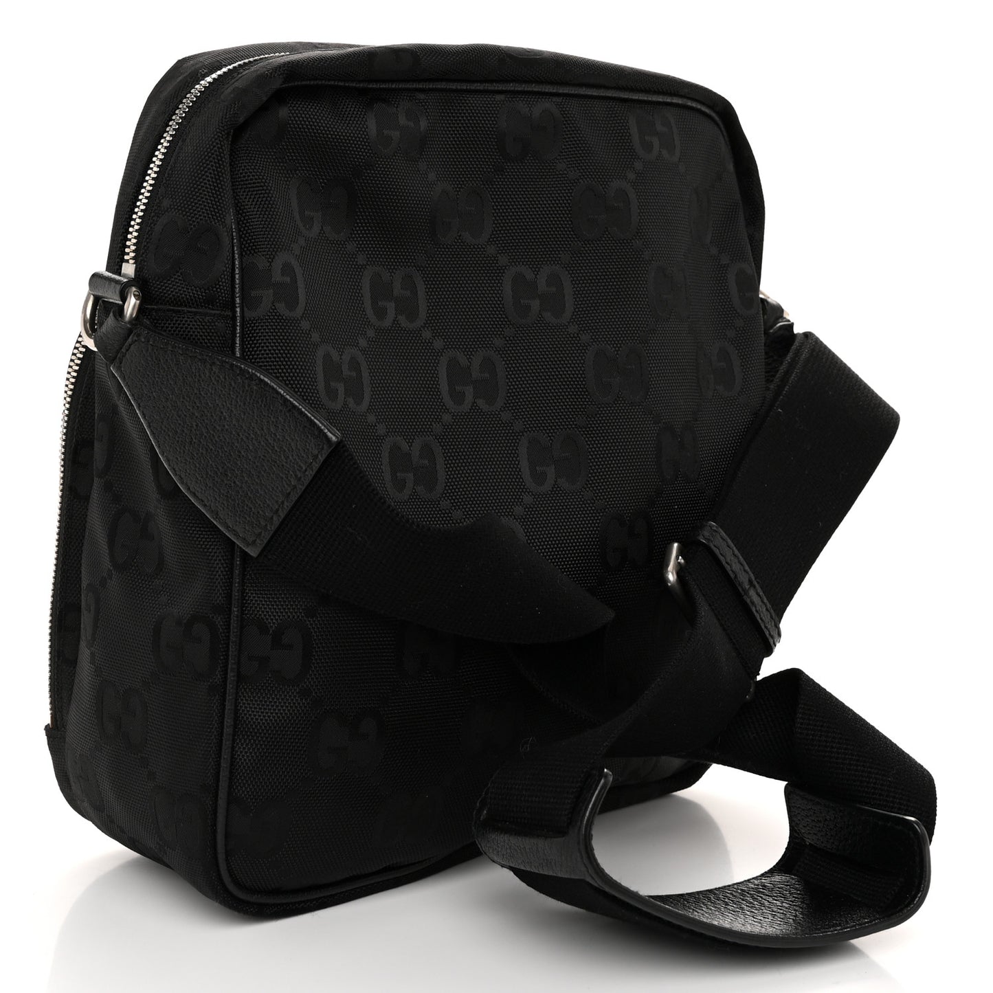 Econyl Nylon Monogram Off The Grid Messenger Black