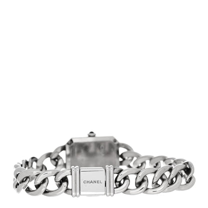 Chanel Stainless Steel Diamond Bezel 20mm Chain Premiere Quartz Watch Black 3 of 4