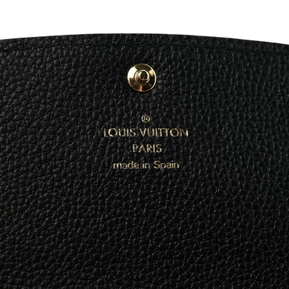 Louis Vuitton Empreinte Monogram Giant Emilie Wallet Black Beige 6 of 7