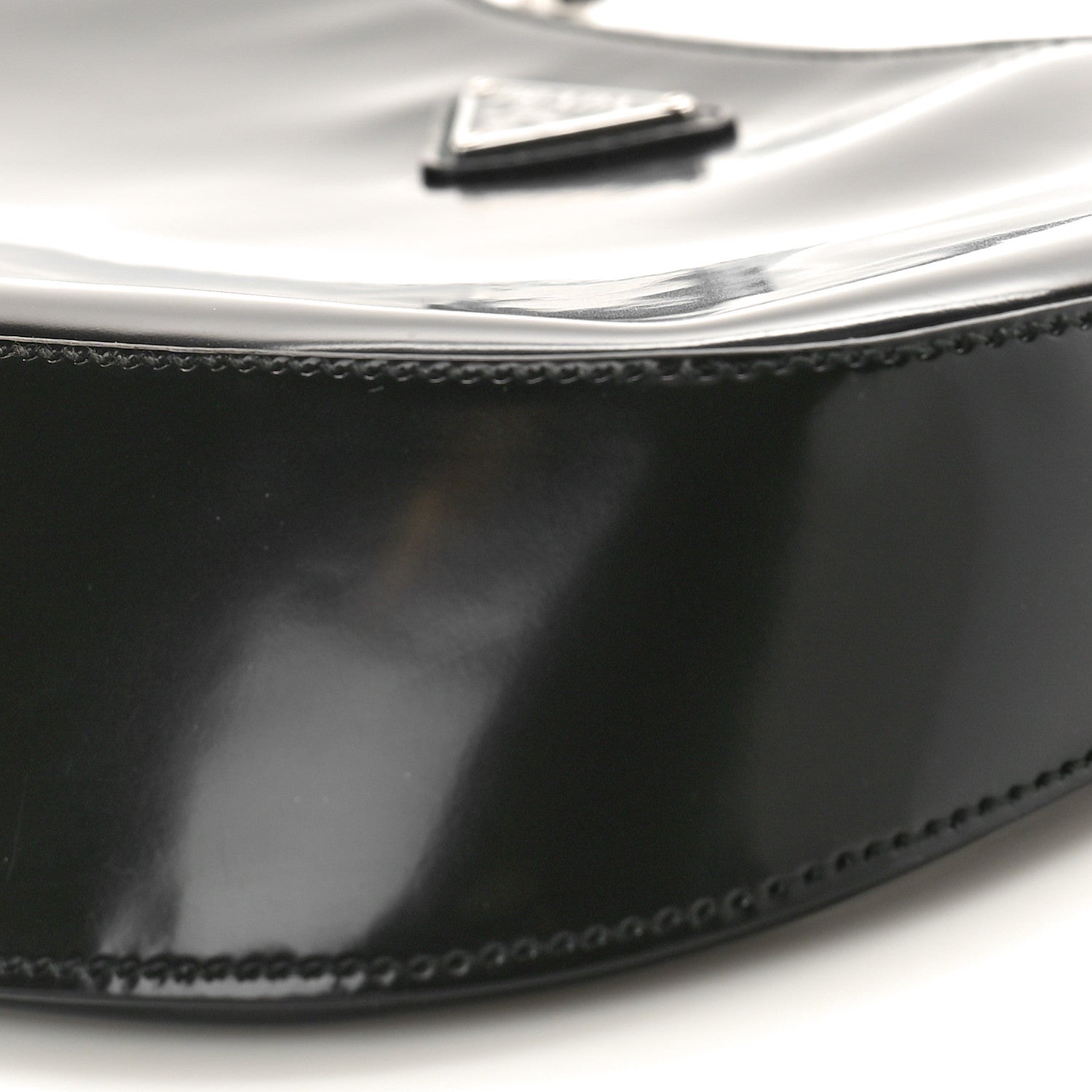 Prada Spazzolato Cleo Shoulder Bag Black 9 of 9