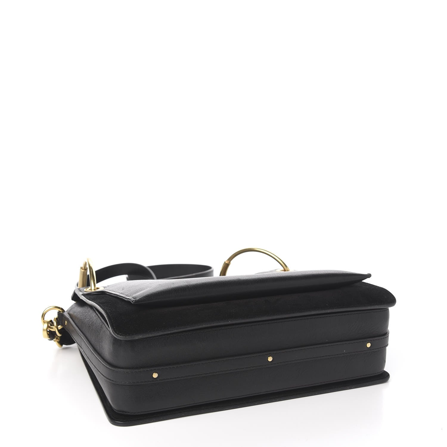 Chloe Calfskin Suede Medium Roy Bag Black 3 of 11