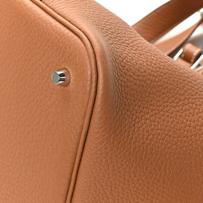 Hermes Taurillon Clemence Picotin Lock 22 MM Gold 12 of 12