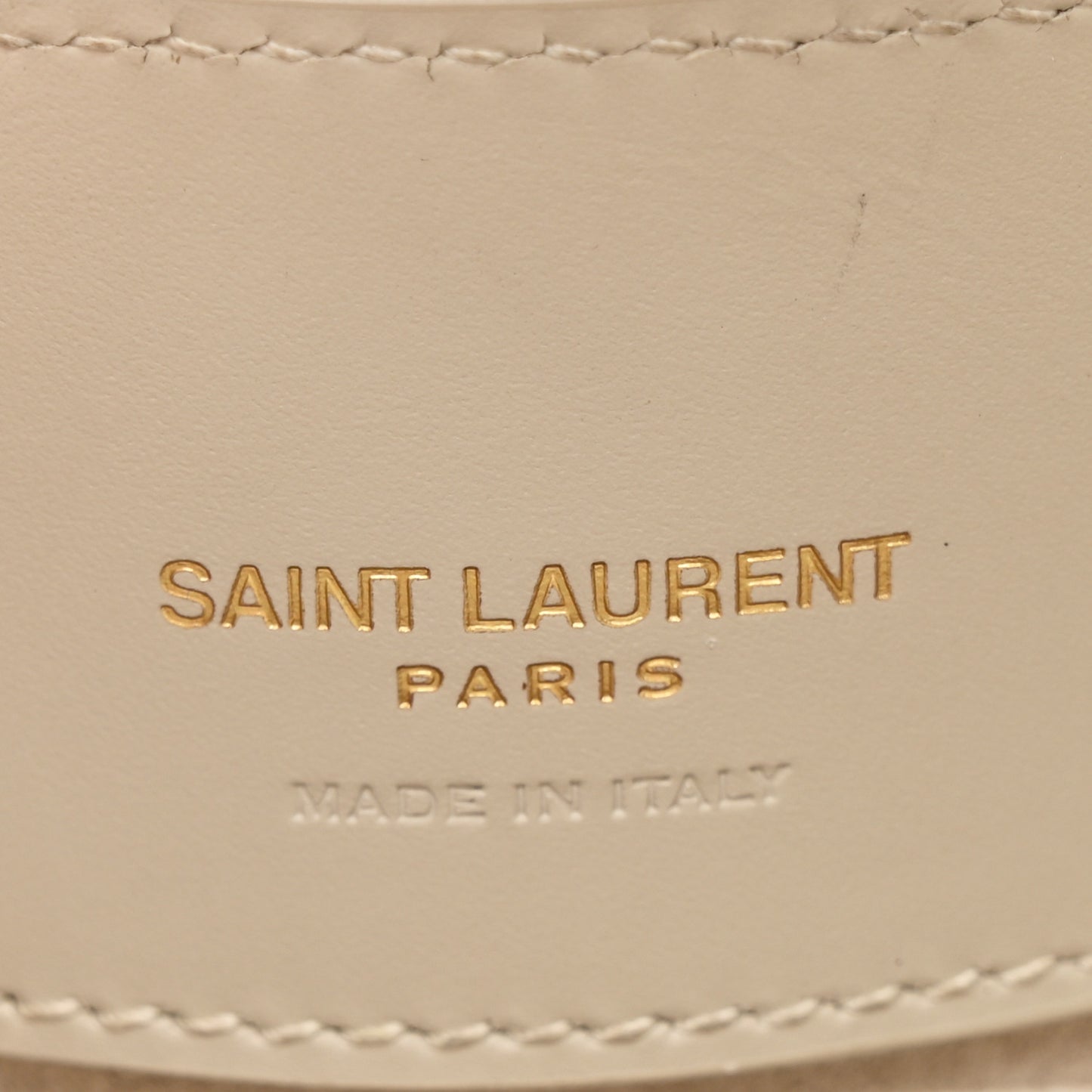 Shiny Calfskin Le 37 Mini Bucket Bag Blanc Vintage
