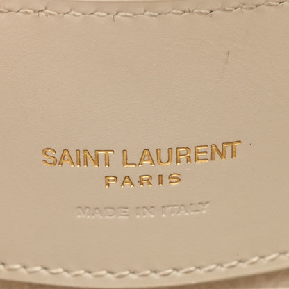 Saint Laurent Shiny Calfskin Le 37 Mini Bucket Bag Blanc Vintage 6 of 10