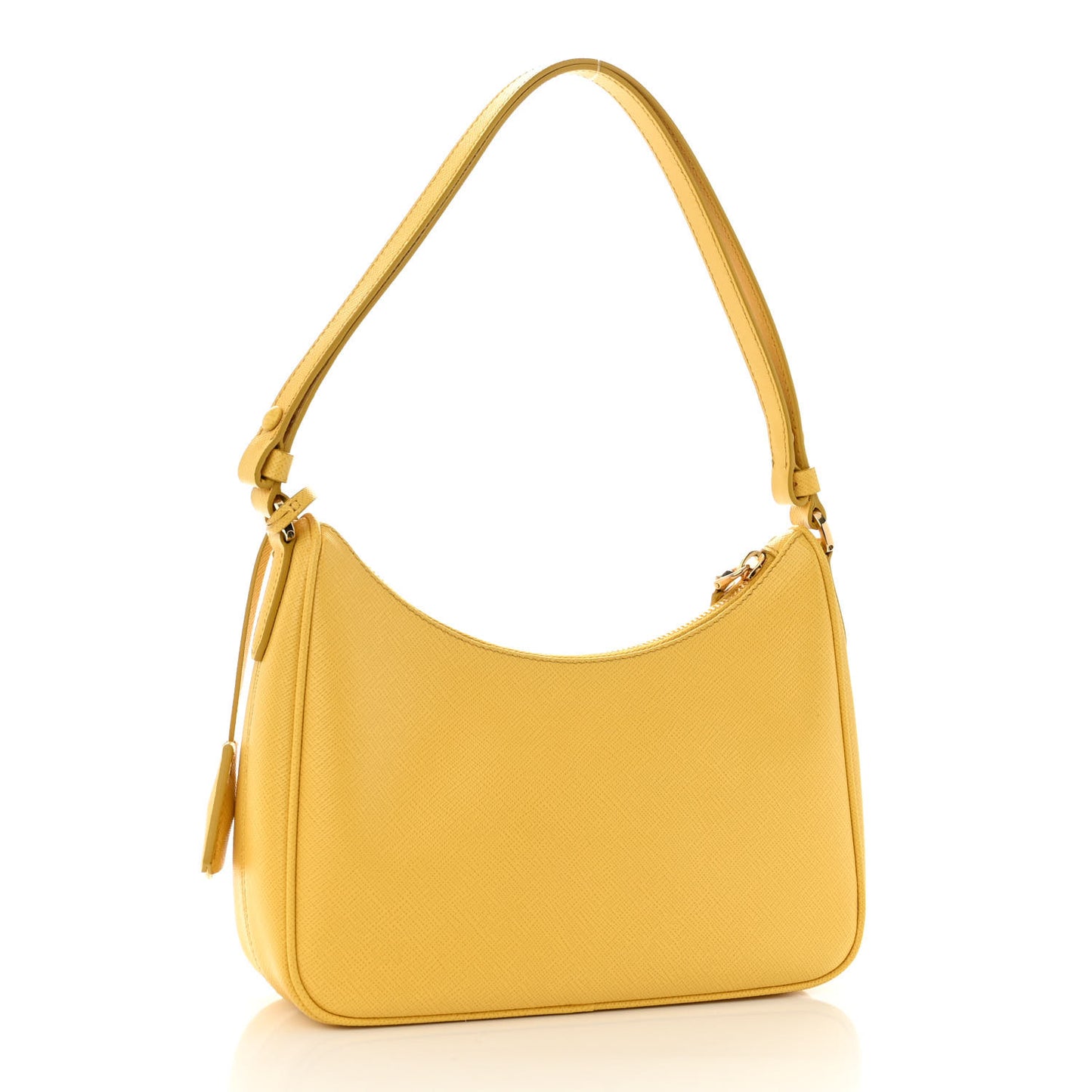 Saffiano Lux Re-Edition Mini Shoulder Bag Soleil