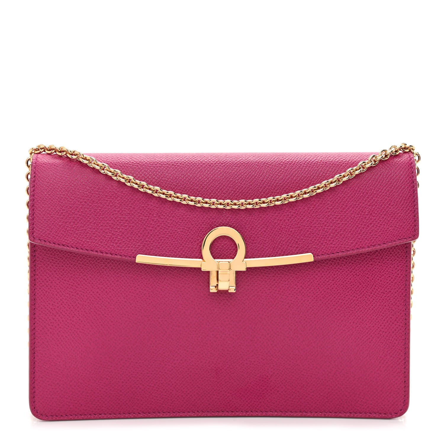 Salvatore Ferragamo Hammered Calfskin Gancini Mini Bag Pink 1 of 11