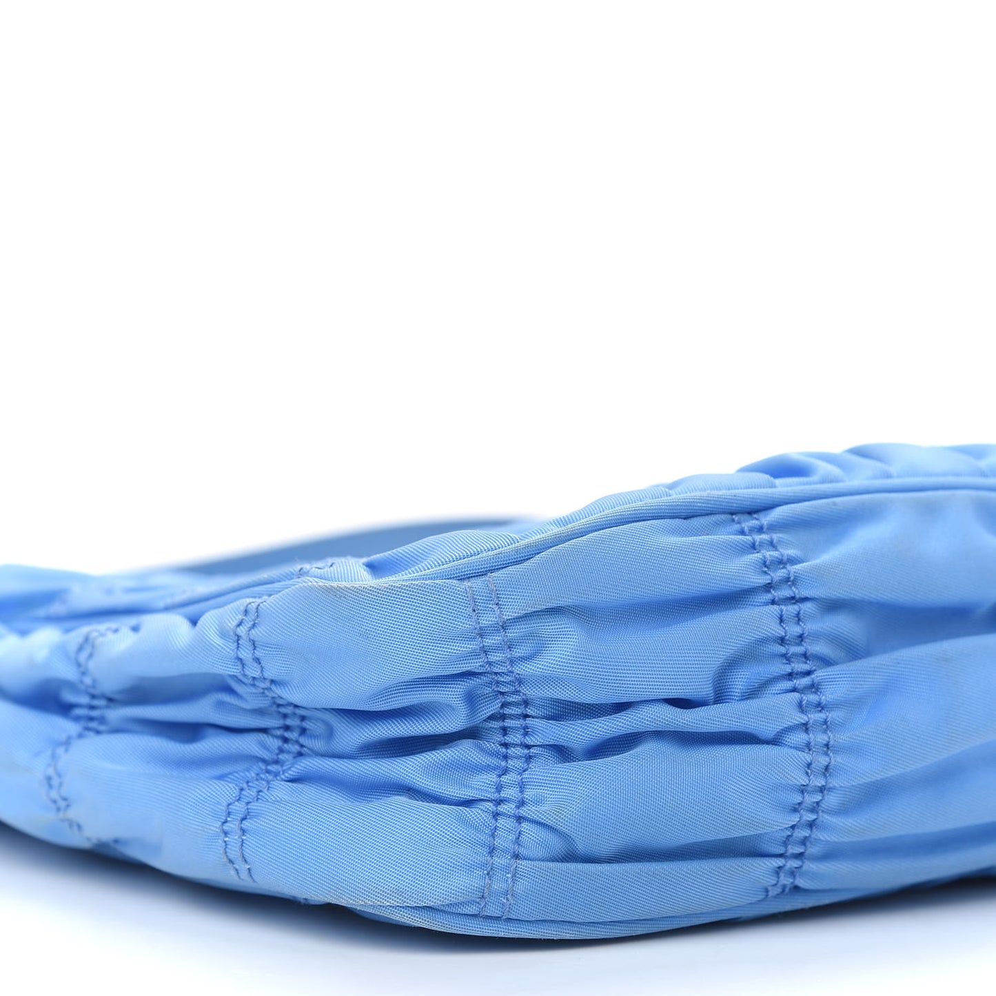 Tessuto Nylon Gaufre Shoulder Bag Light Blue