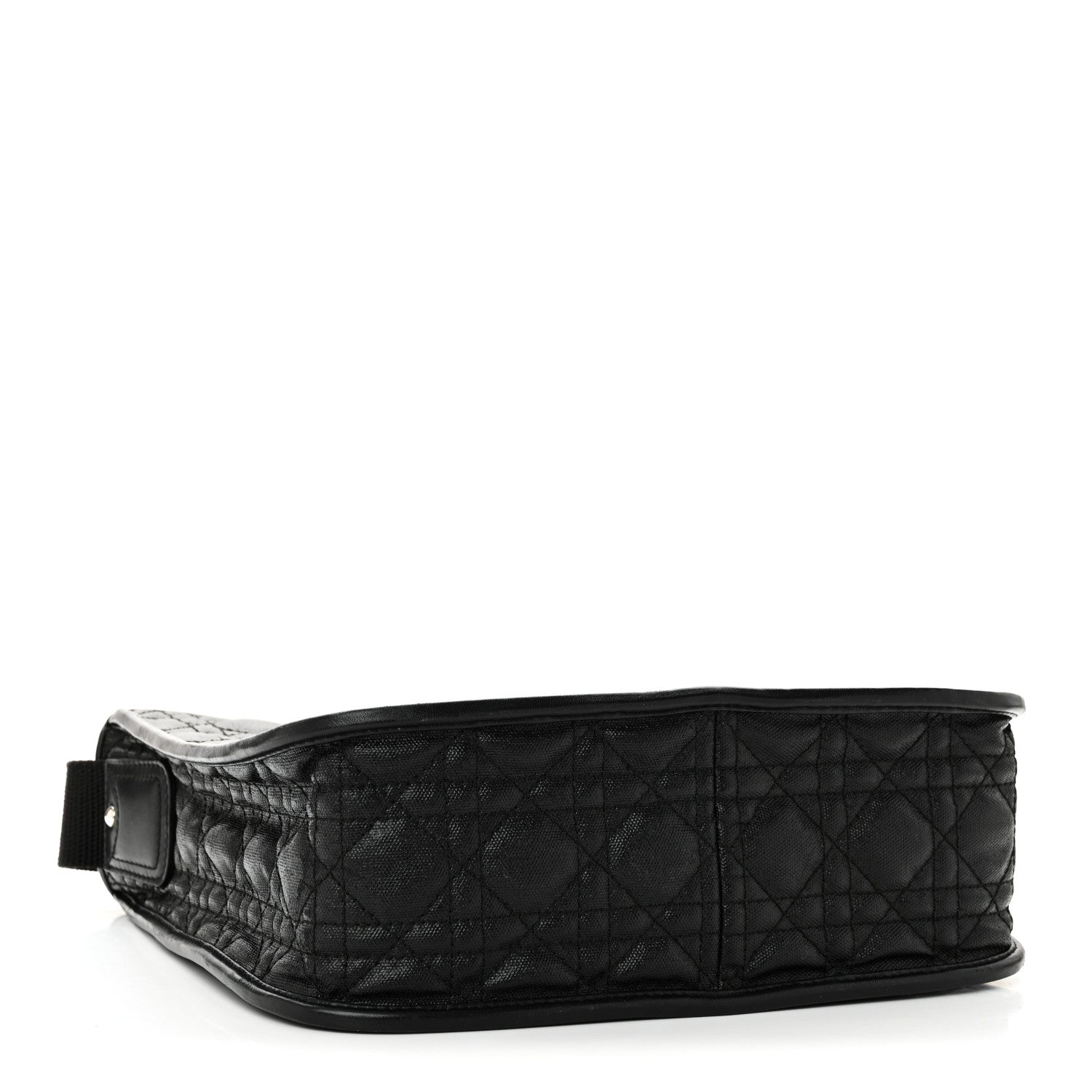 Christian Dior Coated Canvas Cannage Crossbody Bag Black 4 of 9