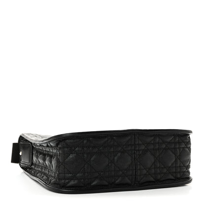 Christian Dior Coated Canvas Cannage Crossbody Bag Black 4 of 9