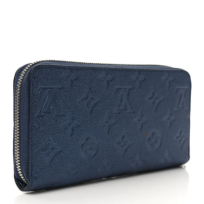 Louis Vuitton Metallic Empreinte Monogram Zippy Wallet Navy Nacre 3 of 6