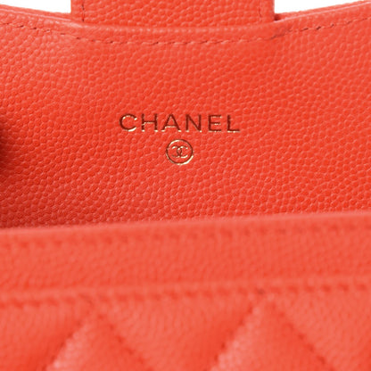 Chanel Caviar Quilted Flap Card Holder Red 6 of 9
