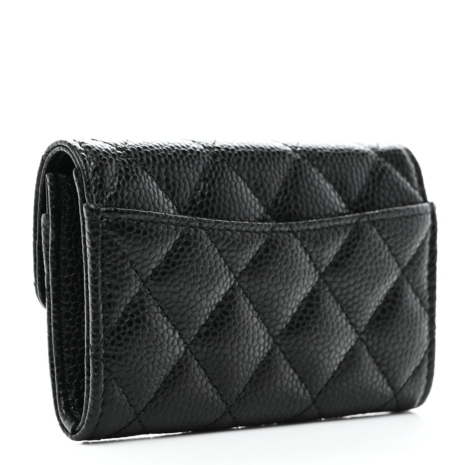 Chanel Caviar Quilted Flap Card Holder Black 3 of 9