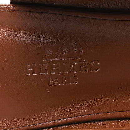 Hermes Nappa Lover 80 Slingback Pumps 37 Gold 7 of 9