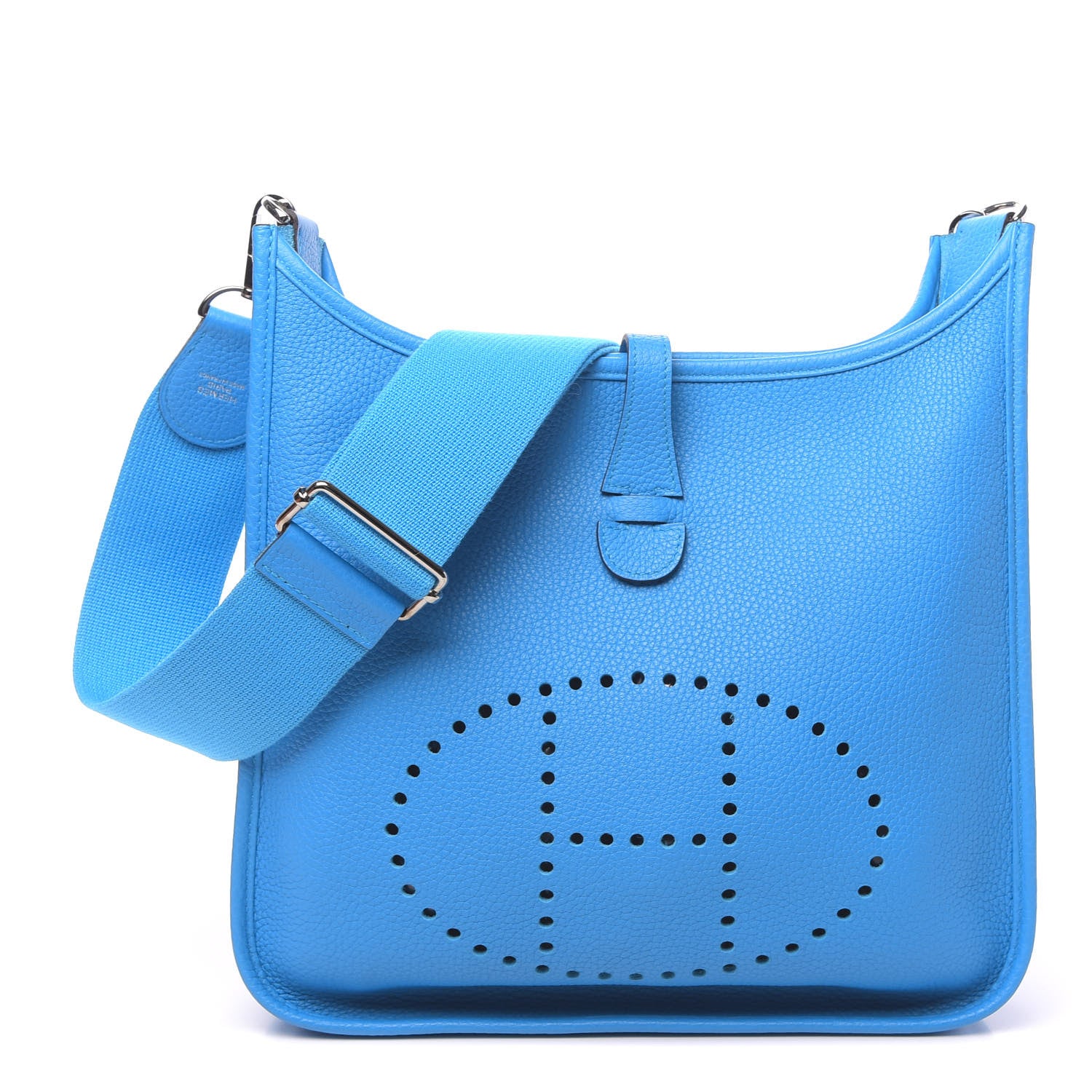Hermes Taurillon Clemence Evelyne III PM Bleu Zanzibar 1 of 11