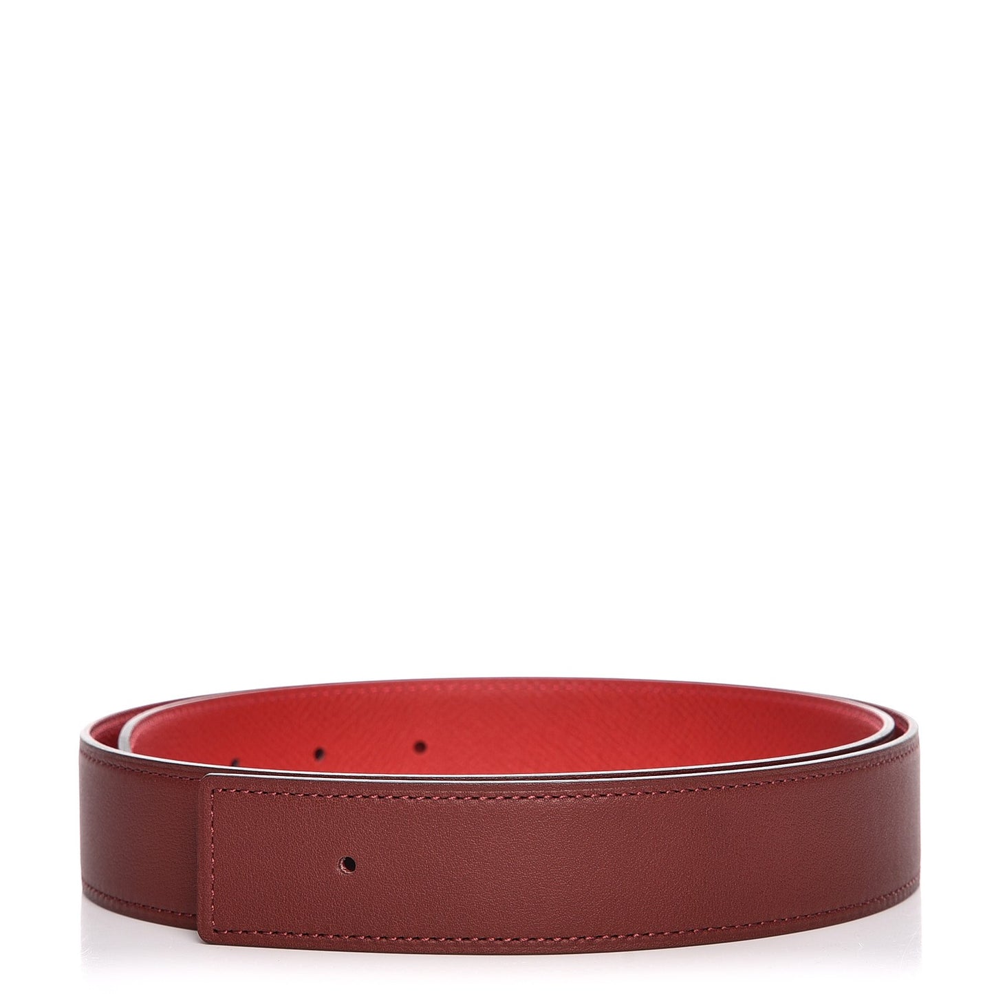 Epsom Swift 32mm Belt Strap 85 Rouge Casaque Rouge H