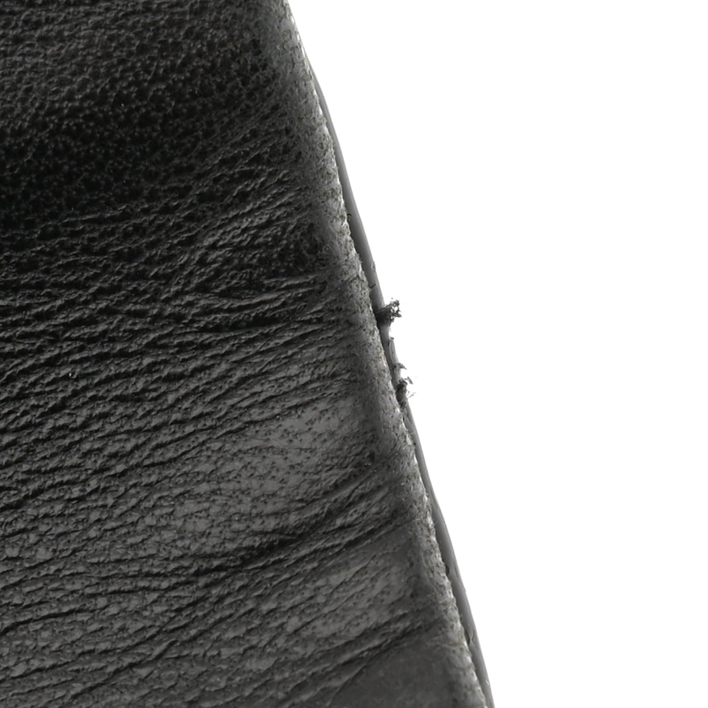 Patent Quilted Medium Double Flap Black