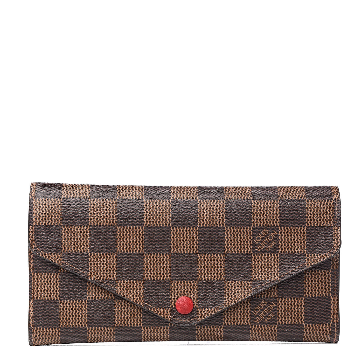 Louis Vuitton Damier Ebene Josephine Wallet Red 1 of 7
