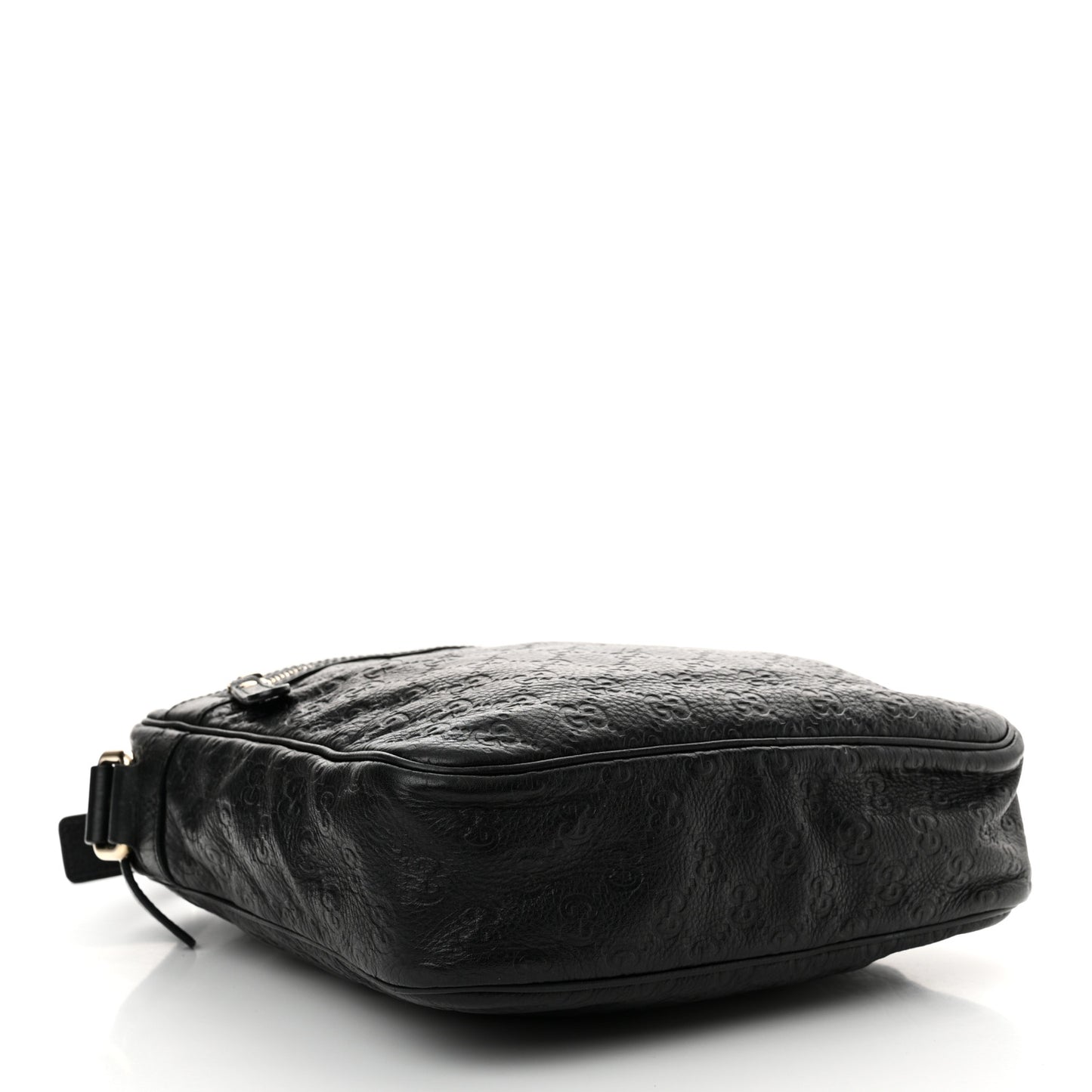 Guccissima Signature Medium Flat Messenger Bag Black