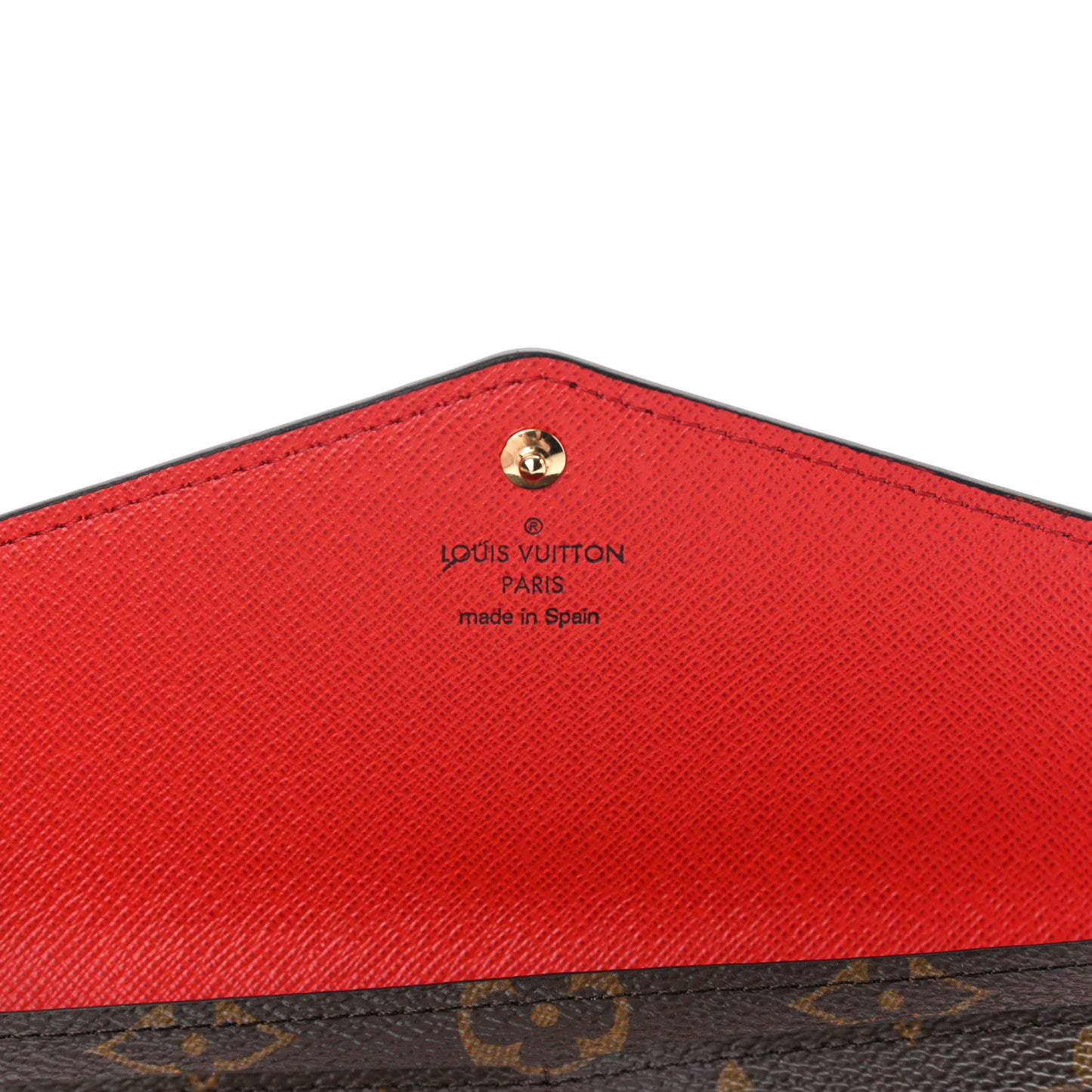 Monogram Sarah Wallet NM Coquelicot